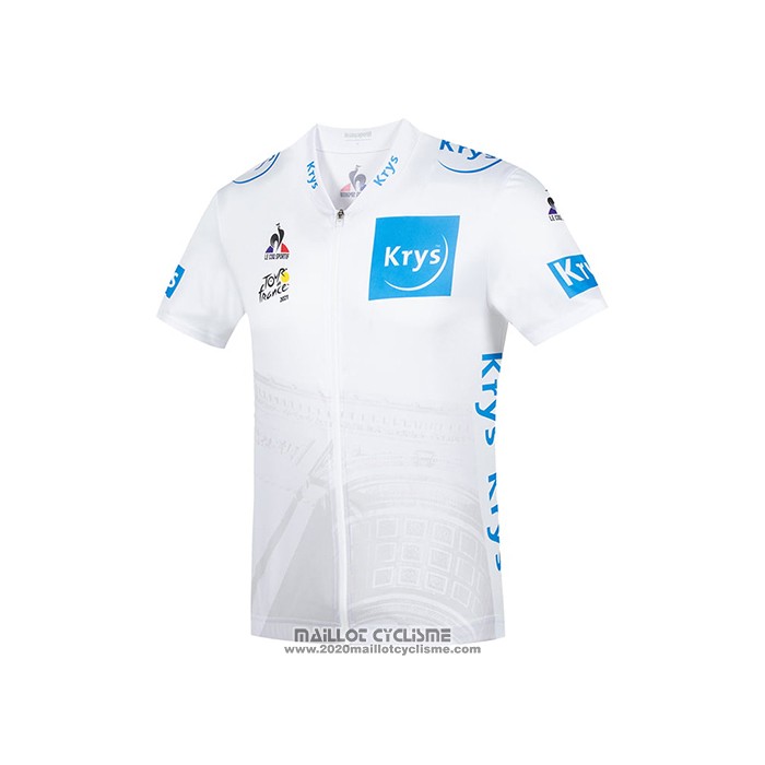 2021 Maillot Cyclisme Tour de France Blanc Manches Courtes et Cuissard